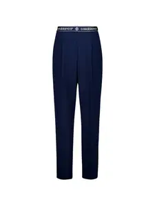 Брюки прямого кроя с логотипом Casablanca, синий