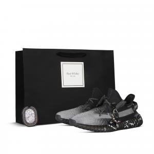 Adidas Originals Кроссовки Yeezy Boost 350 V2 Casual Unisex Low Top Black/Silver