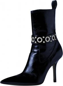 Женские стильные ботильоны FSJ с заостренным носком, кольцевыми заклепками, шпилькой средней высоты, молнией сбоку, соблазнительные вечерние туфли, размеры 4-16 US