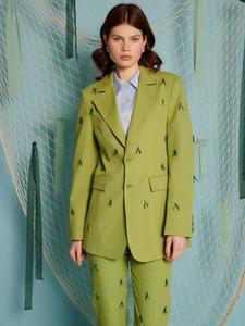 Пиджак Albert из хлопковой смеси с бисером Sister Jane, Green