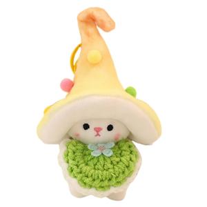 Многофункциональный плюшевый кулон в виде грибного эльфа высотой 19см Click, желтый