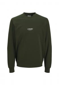 Толстовка Jack & Jones JJESOHO CREW NECK, Duffel Bag/Dark Green