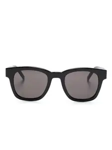 Солнцезащитные очки в квадратной оправе с логотипом YSL Saint Laurent Eyewear, черный