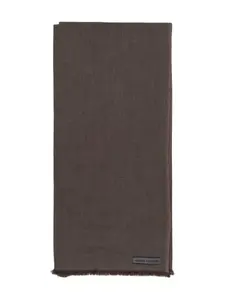 Шарф с бахромой lung ta Denis Colomb, коричневый