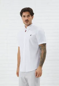 Рубашка оксфорд с коротким рукавом Pier One, White