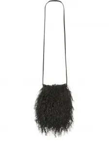 Чехол для телефона из овчины Yves Salomon, черный