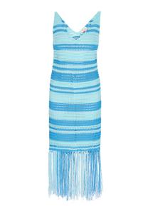 Вязаное платье IZIA Fashion Look, синий/светло-синий