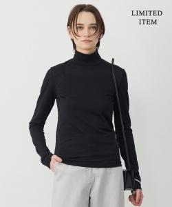 Хлопковый кружевной жаккардовый топ с высоким воротником