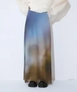 Прозрачная юбка с графическим рисунком Jeanasis, цвет Other Blue (83)