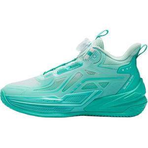 Противоскользящие износостойкие баскетбольные кроссовки средней высоты для детей и подростков 361°KIDS, зеленый/белый