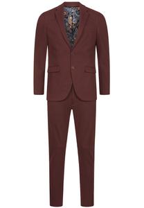 Приталенный костюм JEFF Ezra, бордовый