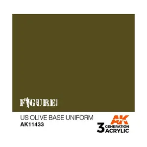 Базовая униформа оливкового цвета США, 3rd Gen Acrylic - Figure Series