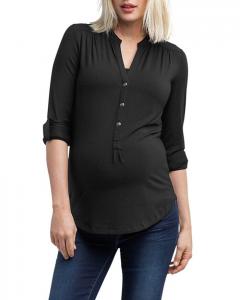 Топ для беременных и кормящих Nom Maternity Amelie, черный