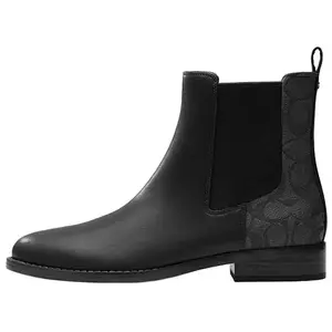 COACH Короткие ботинки челси женские черные