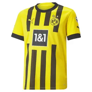 Детская футболка Borussia Dortmund BVB домашняя форма 2022-2021 Puma, желтый