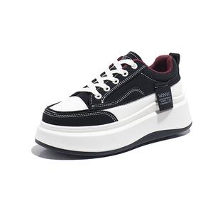 Износостойкие, дышащие, легкие, амортизирующие детские, подростковые кроссовки для скейтбординга Wooden Rabbit, черный