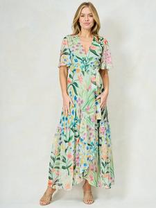 Платье-обертка Bonnie Floral Hope & Ivy, Green Multi