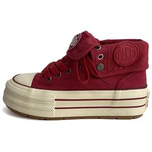 City camel Женские устойчивые к истиранию мид-топы из холста винтажного красного цвета, цвет Vintage Red