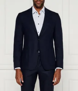 Элегантный жакет slim fit Boss, темно-синий