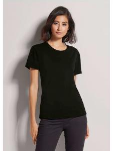 MADELEINE Черная футболка с круглым вырезом