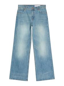 Bershka Свободные джинсы в синем дениме