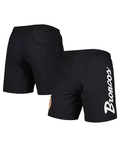 Мужские черные шорты Denver Broncos Team Essentials из нейлона Mitchell & Ness