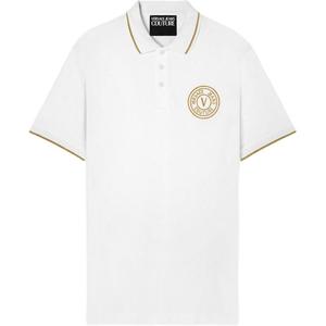 Футболка-поло мужская FW25 VERSACE JEANS COUTURE, белый