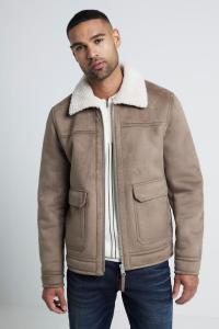 Легкая куртка в стиле вестерн из овчины River Island, коричневый