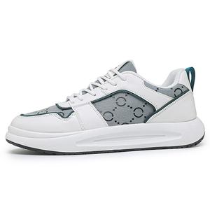 Wooden Rabbit Амортизирующие, износостойкие, увеличивающие рост низкие скейтерские кроссовки мужские бело-голубые, цвет White Blue