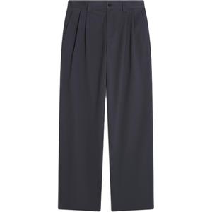 Плиссированные классические брюки Maison Kitsune, charcoal серый