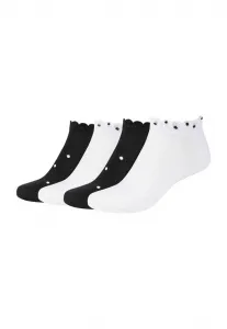 Набор из 4 мягких носков с мелкими точками для кроссовок. Camano, White Mix