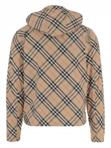 Куртка с капюшоном в клетку Burberry, нейтральный