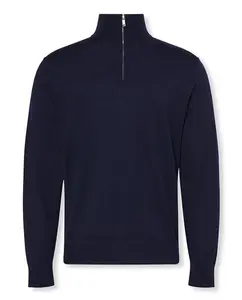 Мужской джемпер из мериносовой шерсти Calvin Klein, темно-синий