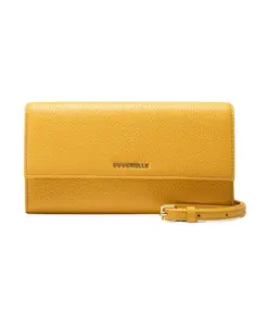 Мягкий металлический кошелек Coccinelle, желтый