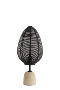 Черная настольная лампа Joley Ø26/46 см Light & Living, черный