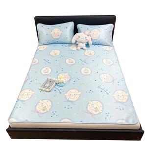 Покрывало Washable Folding Dormitory Home Summer Naked Sleeping Air Conditioner Mat Sanrio, синий