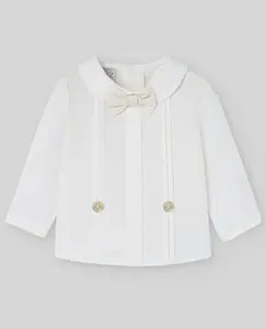 Детская блузка с воротником поло коллекция Paz Paz Rodríguez, пастельно-розовый