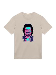 Рубашка F4NT4STIC TV Times Jeremy Beadle 1982 Pop Art, песочный