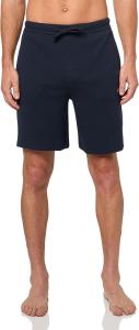 BOSS Мужские шорты для отдыха с контрастным логотипом в стиле вафли, Ink Blue