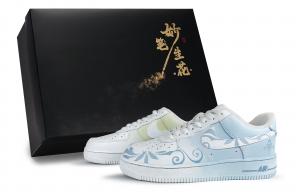 Nike Кроссовки для скейтбординга Air Force 1 Subtle Texture, Yōlan с антискользящим покрытием, износостойкие, унисекс, белые, зеленые, синие