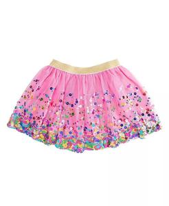 Юбка-пачка цвета лаванды и конфетти для маленьких и больших девочек Sweet Wink, розовый