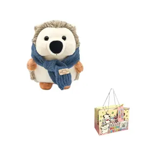 Игрушка плюшевый ежик кукла плюш 18см высота KUMAOYA