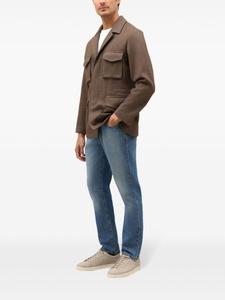 Полевая куртка, окрашенная в готовом виде Boglioli, коричневый