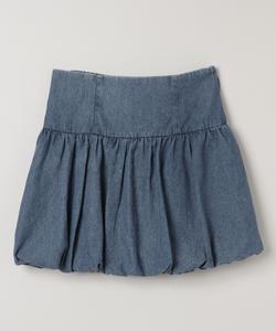 Мини-юбка из денима с объемными рукавами Jeanasis, цвет Blue(86)