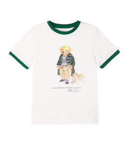 Футболка Polo Bear из хлопкового джерси Polo Ralph Lauren Kids, Fa25 Bear Nevis W/New Forest