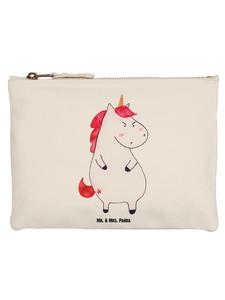 Mr. & Mrs. Panda Пенал "Единорог в гневе" без надписи, белый