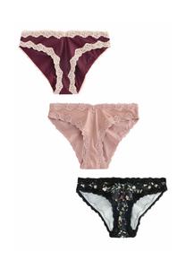 Трусы Next KNICKERS 3 PACK BRAZILLIAN , Pink