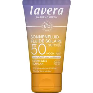 Солнцезащитный крем sonnenfluid sensitiv lsf 50 Lavera, объем 40 мл