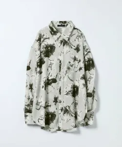 Рубашка из цветочного шифона, стандартная Jeanasis, цвет Other Black (09)