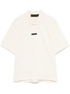 Укороченная рубашка поло из пике Fear Of God Essentials, бежевый